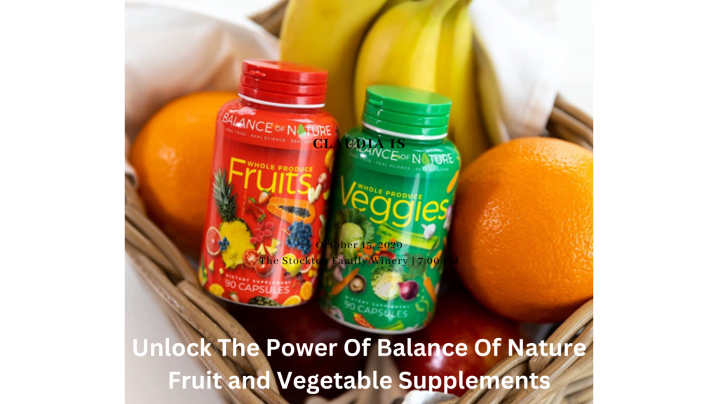 Unlock The Power Of Balance Of Nature Fruit and Vegetable Supplements